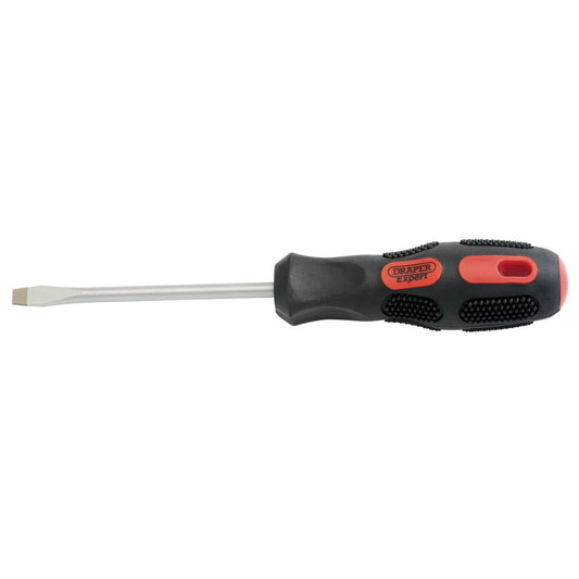 Draper 1x Expert 6mmx100mm Plain Slot Flared Tip Screwdriver Professional Tool - 40013