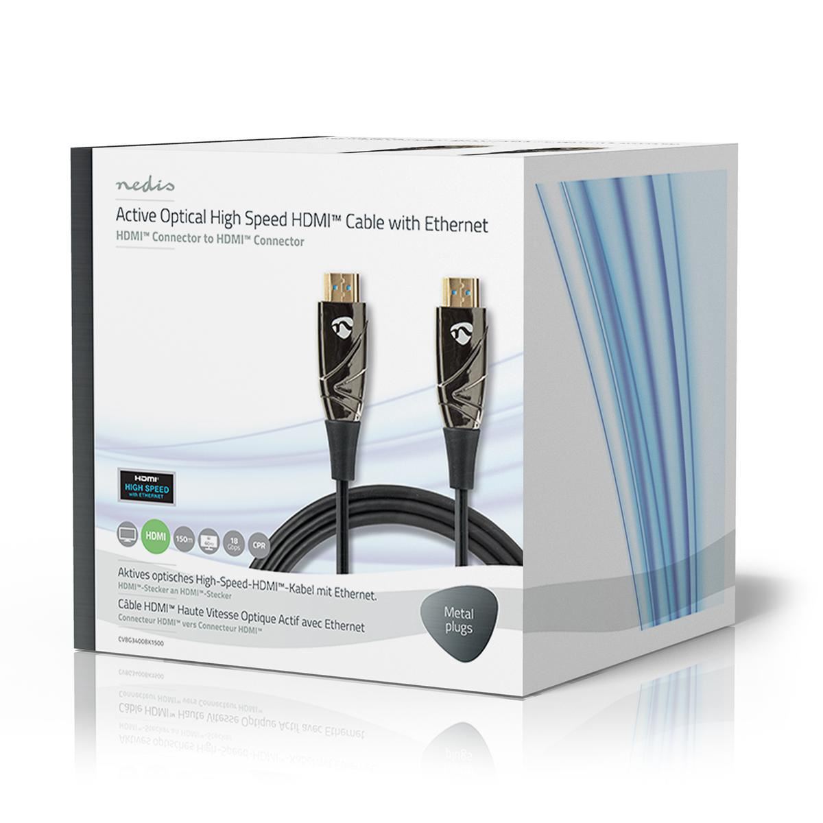 High Speed HDMI Cable with Ethernet AOC HDMI  150m Black