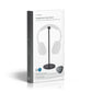 Nedis Headphones Stand Aluminium Design 98 x 276mm Black HPST200BK