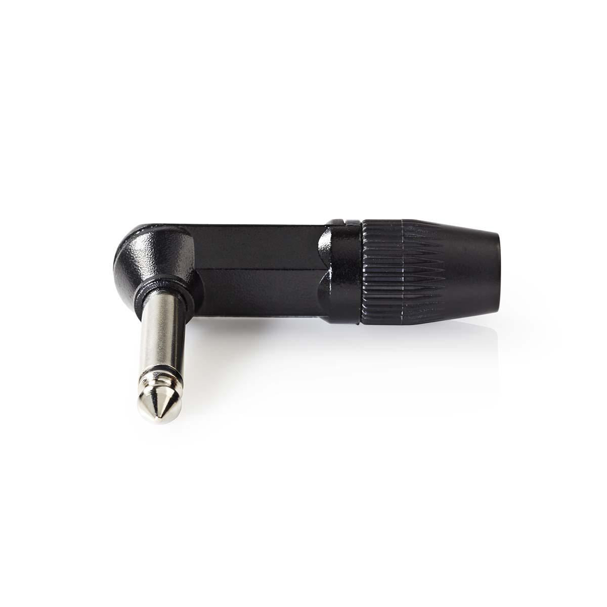 Nedis Audio Connector Mono 6.35mm Male Angled Black COTP23902BK