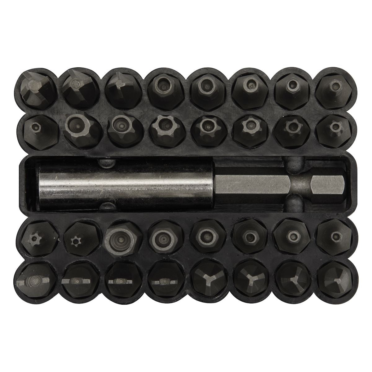 Sealey Security Bit & Magnetic Adaptor Set 33pc AK614