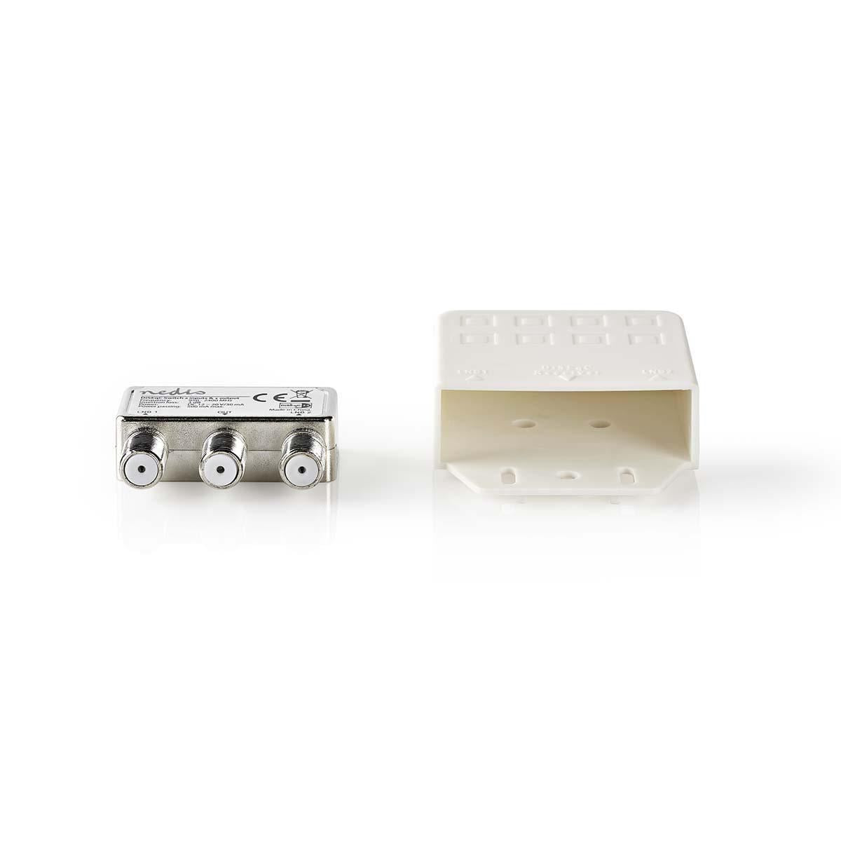 Nedis DiSEqC Switch 2 to 1 F-Connector 950 to 2400 MHz SSWI200WT