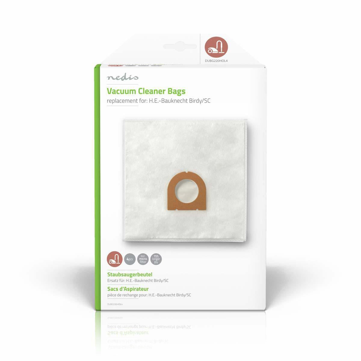 Nedis Vacuum Cleaner Bag H.E.-Bauknecht Birdy/SC DUBG220HOL4