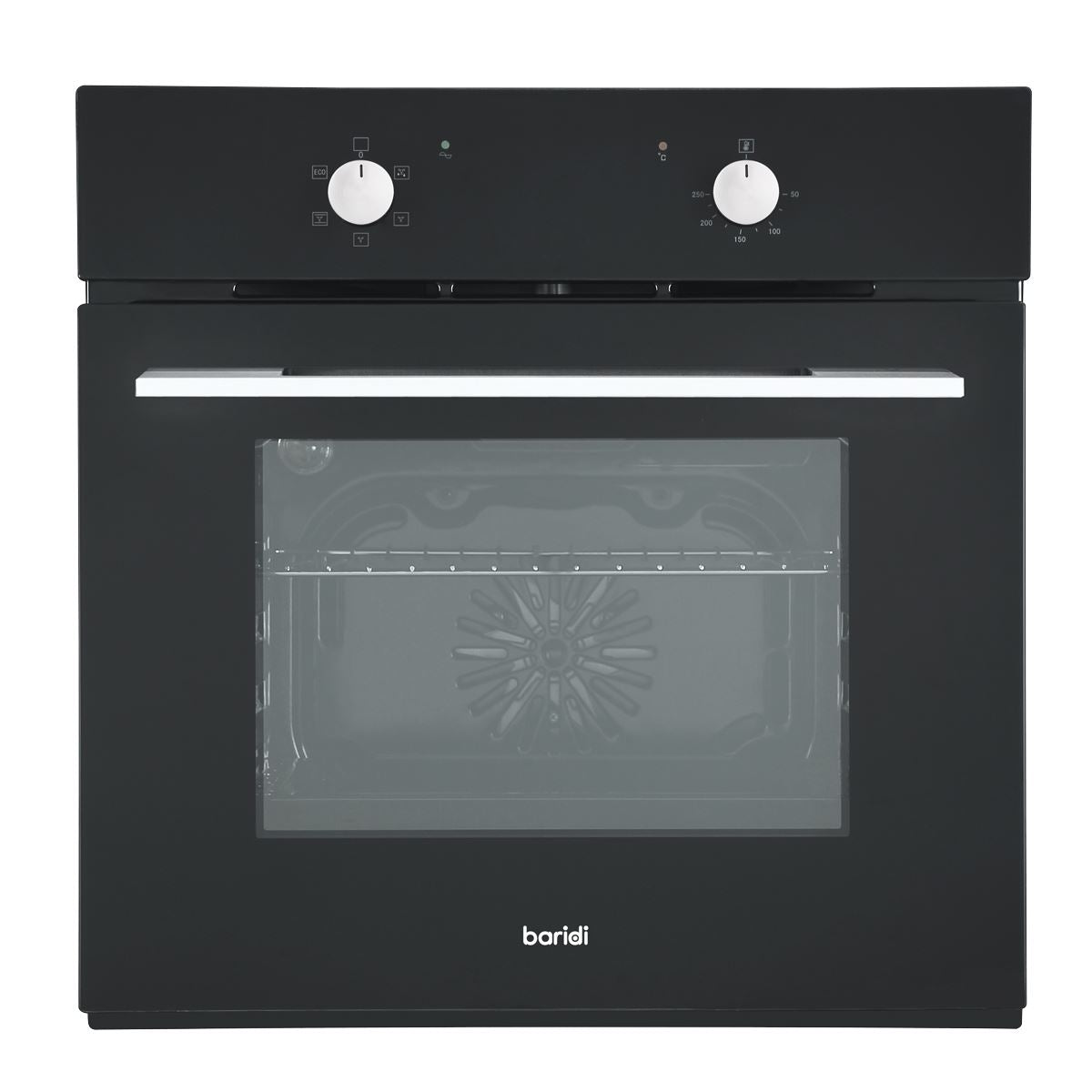 Sealey Baridi 60cm Built-In Five Function Fan Assisted Oven, 55L Capacity, Black DH124