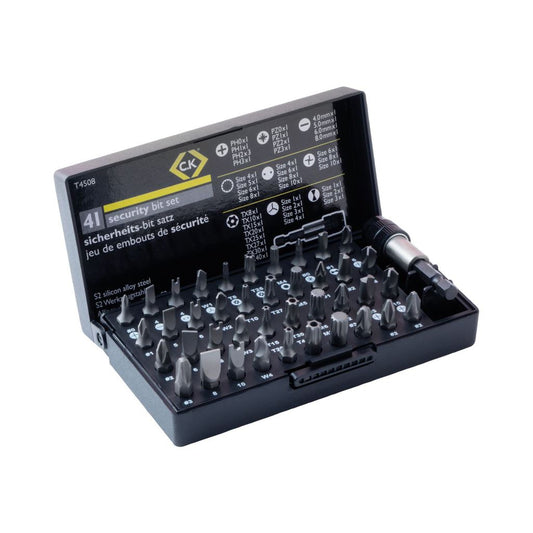 CK Tools Security Screwdriver Bit Set (25mm) 41 Piece Set T4508