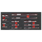 Sealey Premier Wobble Extension Bar Set & Tool Tray 1/4", 3/8" & 1/2"Sq Dr 12pc