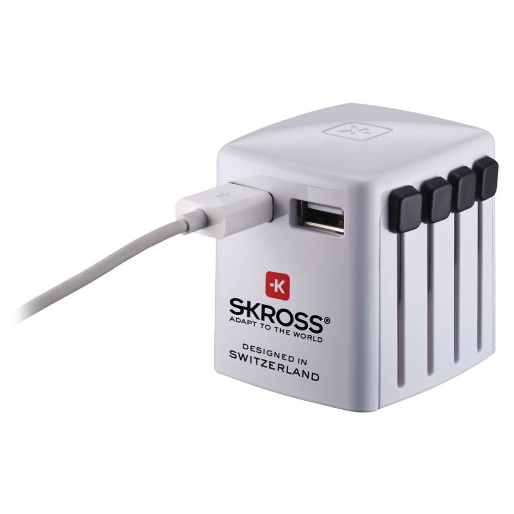 Skross Travel Adapter World USB Unearthed 1302320 Travel Adapter