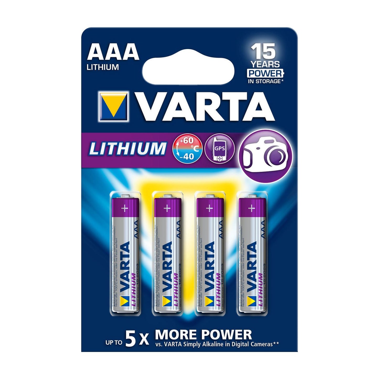 Varta Lithium Battery AAA 4-Blister Card VARTA-6103/4B