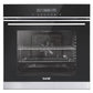 Sealey Baridi 60cm Built-In Fan Assisted, Single, Integrated 10 Function Electric Oven, Touchscreen Controls, 72L Capacity, Black/Stainless Steel DH200