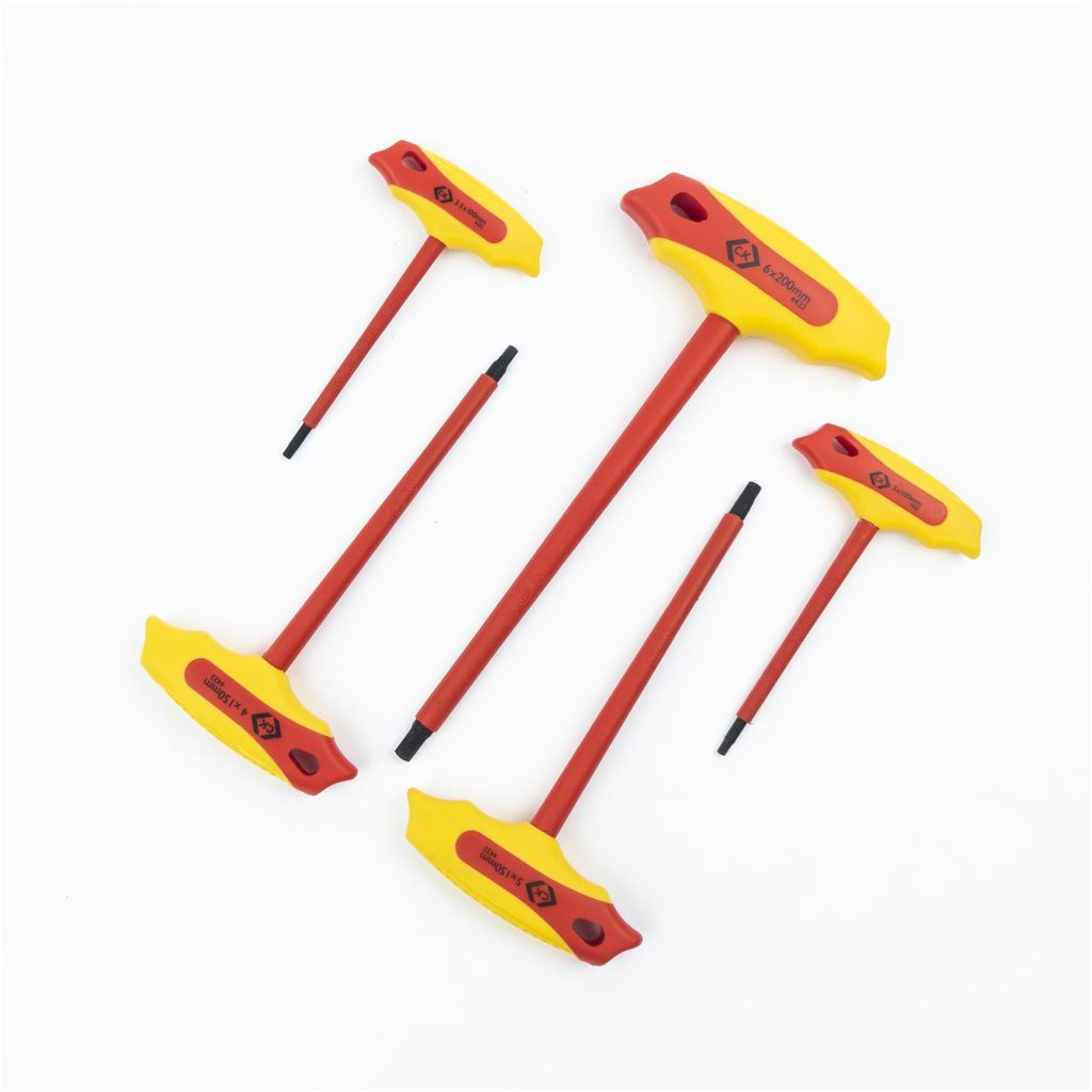 CK Tools Insulated T Handle Hex Keys Set T4422 SET