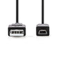 Nedis USB 2.0 Cable A Male to Mini 5-pin Male 5m Black CCGP60300BK50