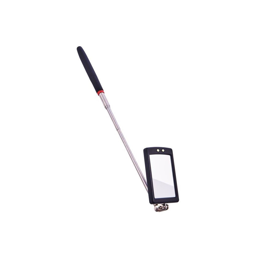 Amtech Telescopic Light Inspection Mirror+2 LED Bright Light Extends To 87cm - S2305