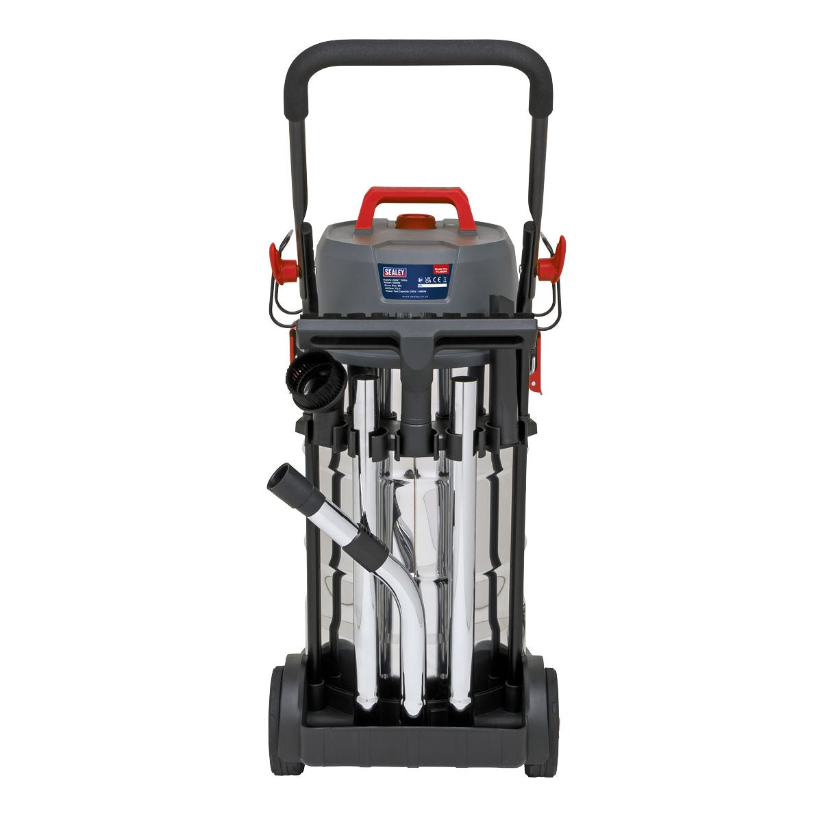 Sealey Vacuum Cleaner Industrial Dust-Free Wet/Dry 38L 1500W/230V PC380M