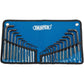 Draper 25 Piece Metric/Imperial Combined Hexagon Hex Allen Key Set in Tool Roll - 33892