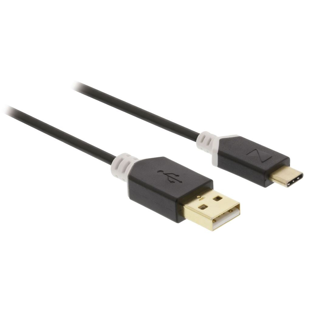 Konig USB 2.0 Cable USB-C Male toA Male 1m Anthracite KNC60600E10 - CCBW60600AT10