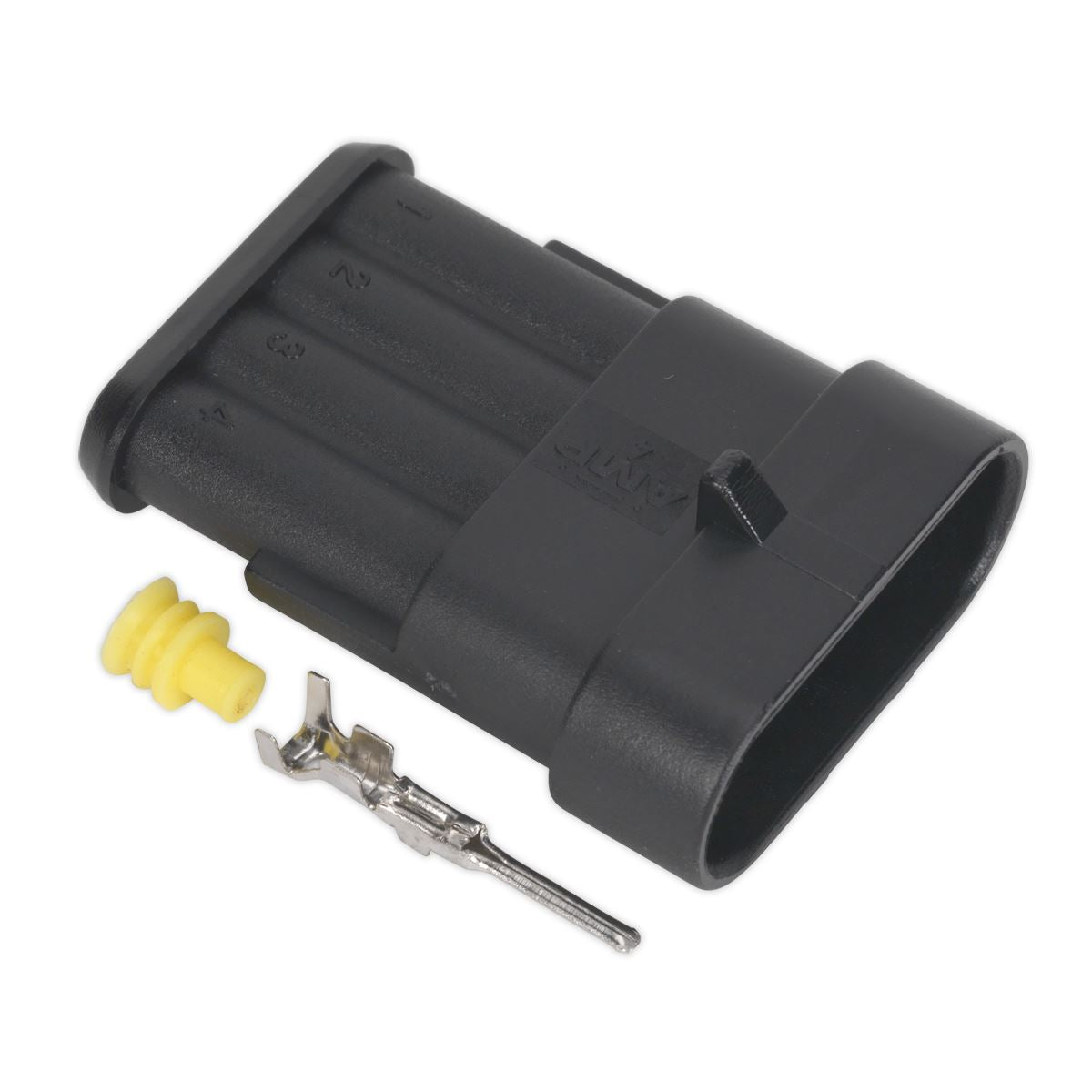 Sealey Superseal Male Connector 4-Way Pack of 3 SSC4M