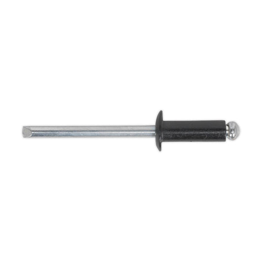 Sealey Aluminium Rivet Black Standard Flange 4.8 x 14mm Pack of 200 RAB4814S