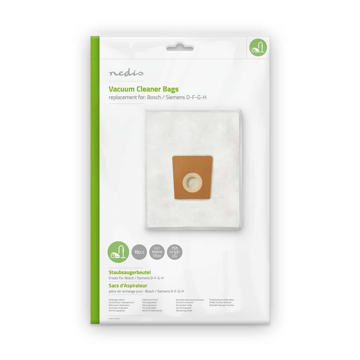 Nedis Vacuum Cleaner Bag Bosch/Siemens D-F-G-H DUBG121SIB10