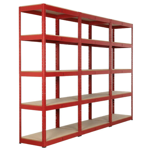Sealey Racking Unit with 5 Shelves 350kg Capacity Per Level - Set of 3