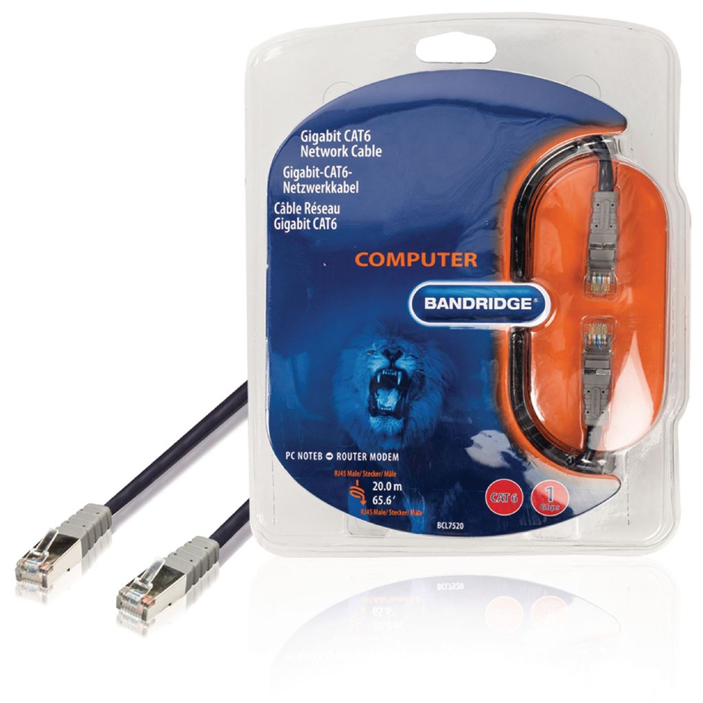 Bandridge Multimedia CAT6 Network Cable 20m