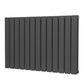 Baridi Horizontal Radiator Contemporary Double Flat Panel Design 600 x 910mm � Anthracite DH341