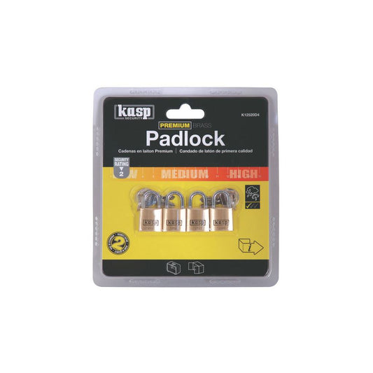 Kasp 125 Padlock 20mm Quad K12520D4