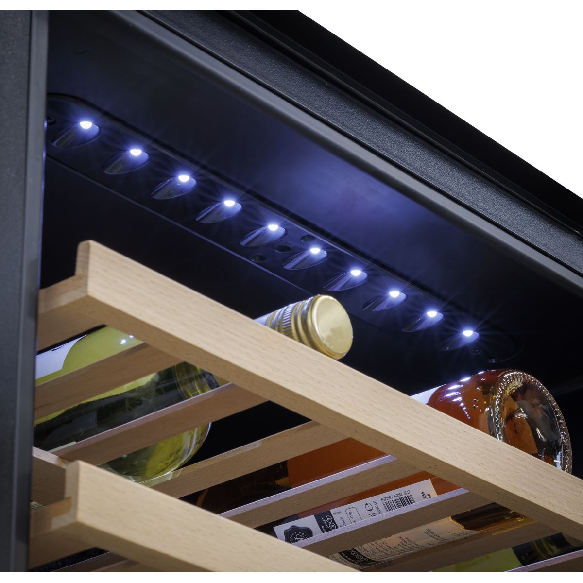 Baridi 57 Bottle Dual Zone Wine Fridge & Cooler 60cm DH118