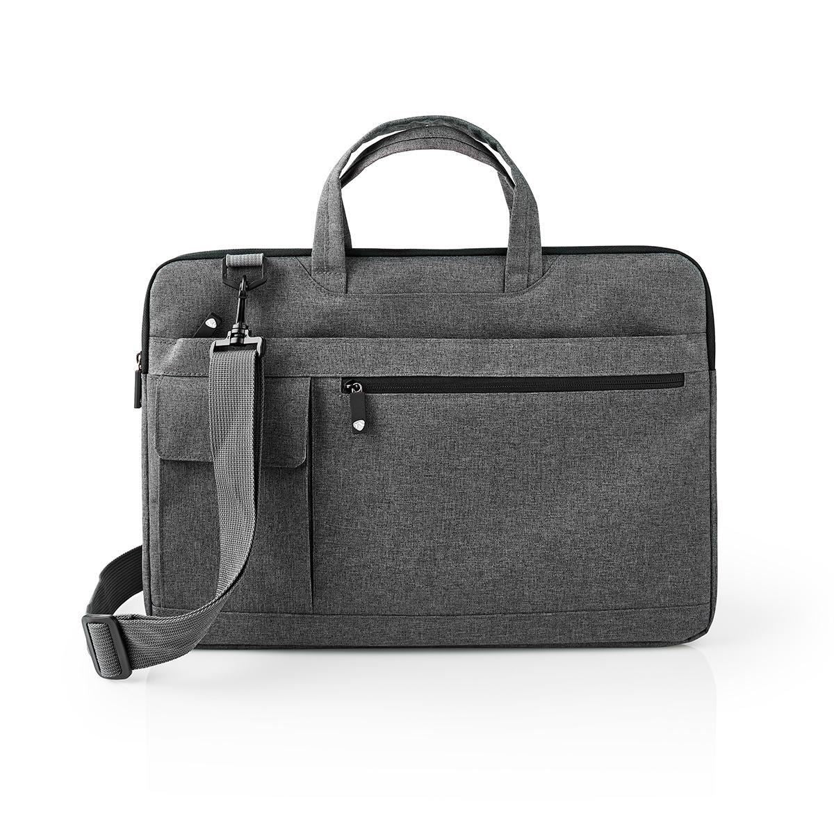 Nedis Notebook Bag Shoulder Strap 8 Storage Pockets 15" to 16" Black - NBBG15150BK
