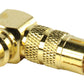 Glaxio® Adapter Plug angled RCA Plug to RCA Socket (GOLD)