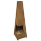 Dellonda Chiminea, Wood Burner, Heater for Outdoors W45cm x H150cm, Corten Steel DG106