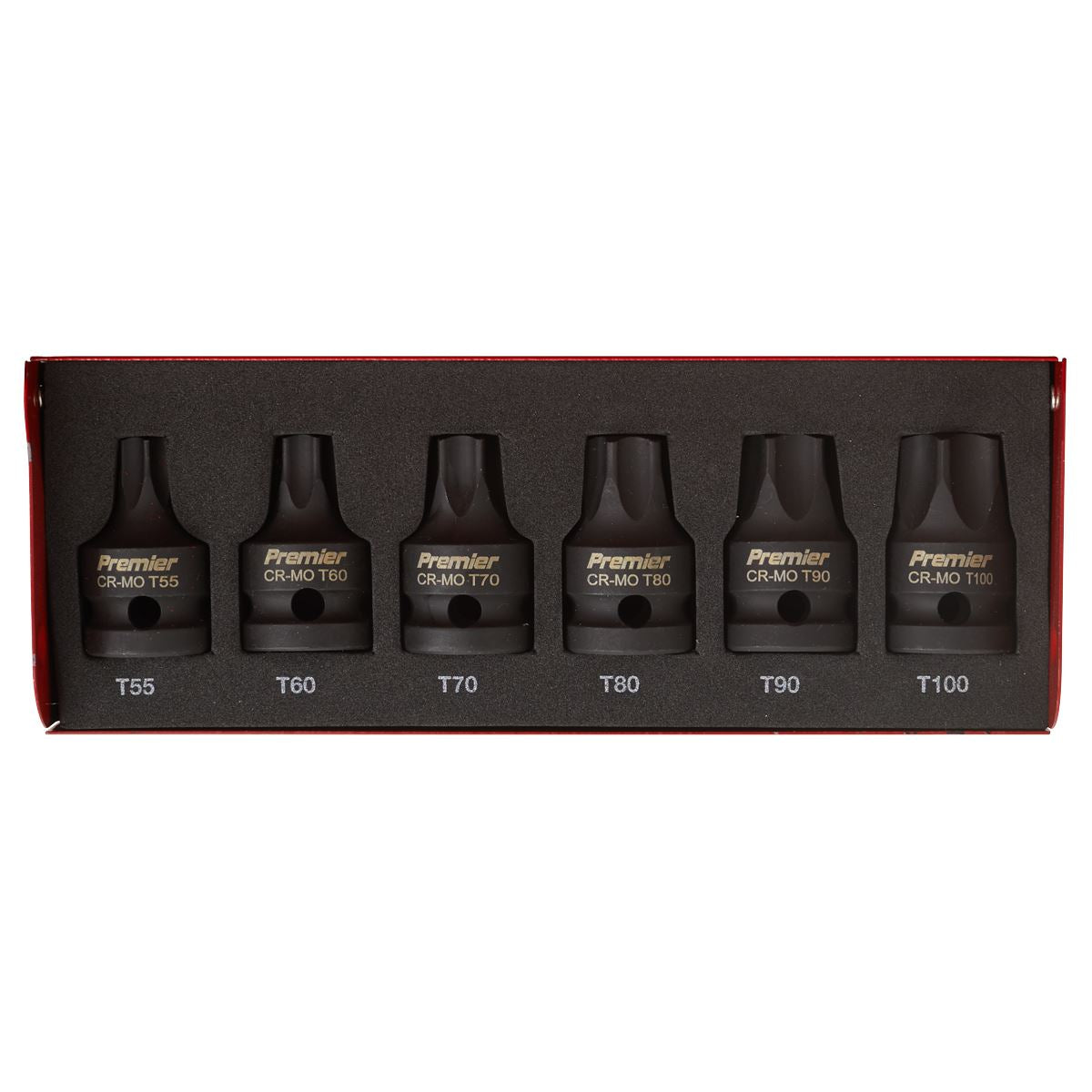 Sealey Impact TRX-Star* Socket Bit Set 6pc 1/2"Sq Drive AK5607