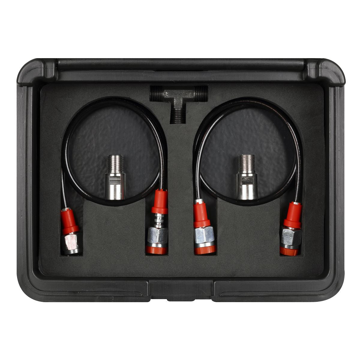 Sealey Digital Fuel Injection Pressure Tester Test Kit for GDI Fuel Circuits 6pc VS566