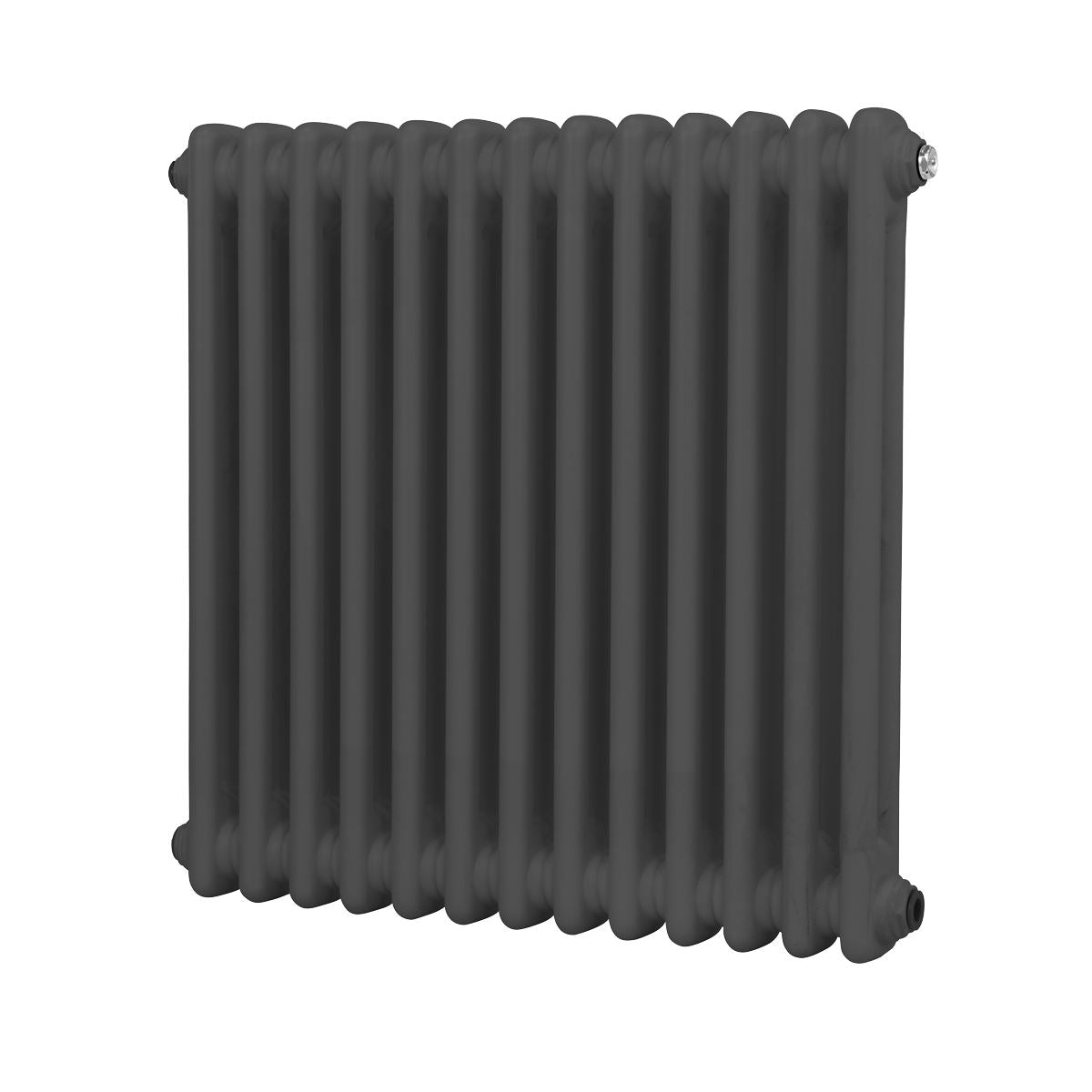Baridi Horizontal Traditional 2 Column Radiator 600 x 607mm � Anthracite DH357