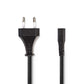 Nedis Power Cable Euro Plug to IEC-320-C1 2m Black PCGP11062BK20