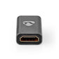 Nedis Coupler Input HDMI Female Output HDMI Female Gold Plated Gunmetal Grey - CVTB34900GY