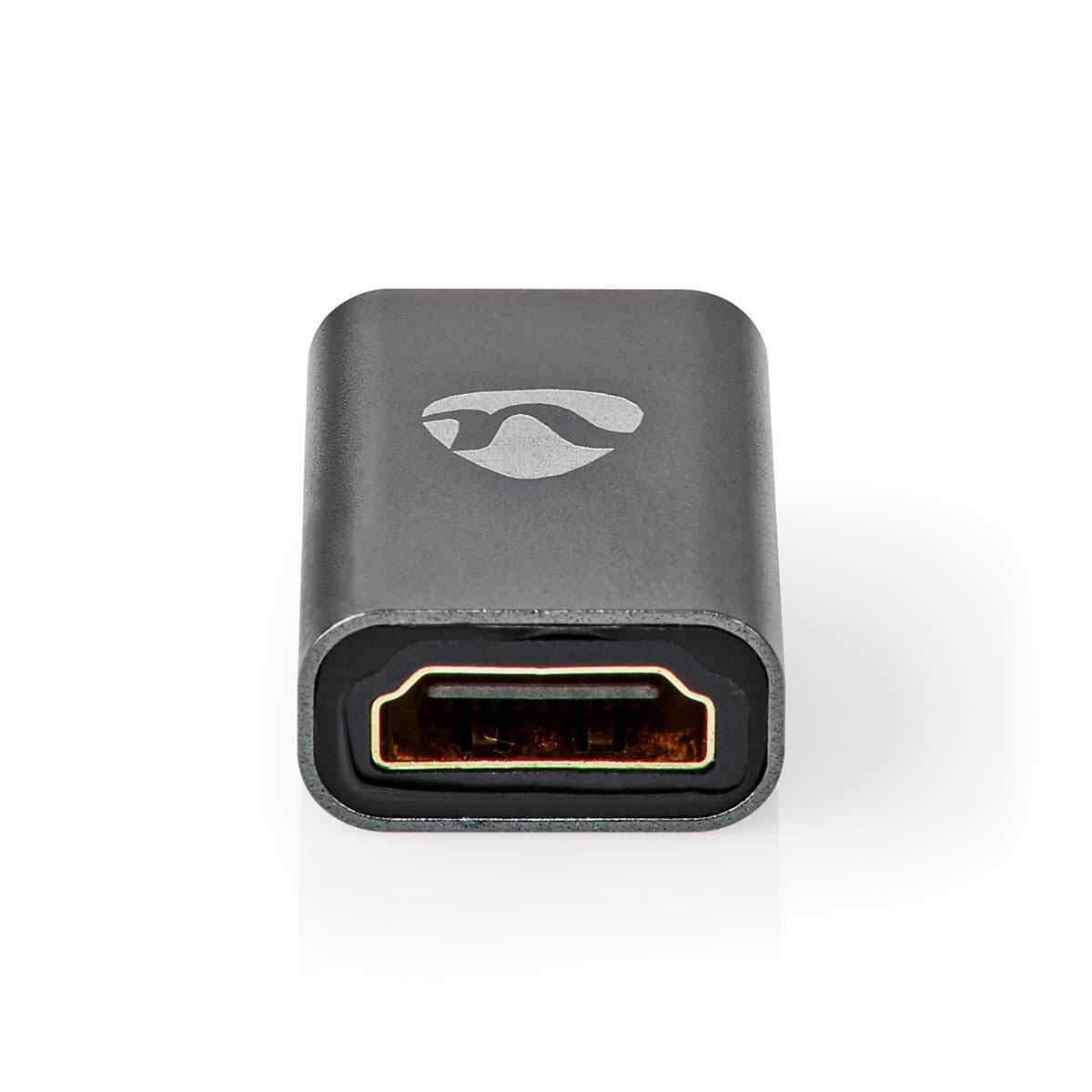 Nedis Coupler Input HDMI Female Output HDMI Female Gold Plated Gunmetal Grey - CVTB34900GY
