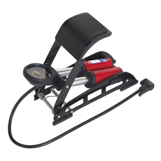 Sealey Foot Pump Twin Barrel FP6