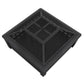 Dellonda 35" Square Outdoor Fire Pit, Black DG43