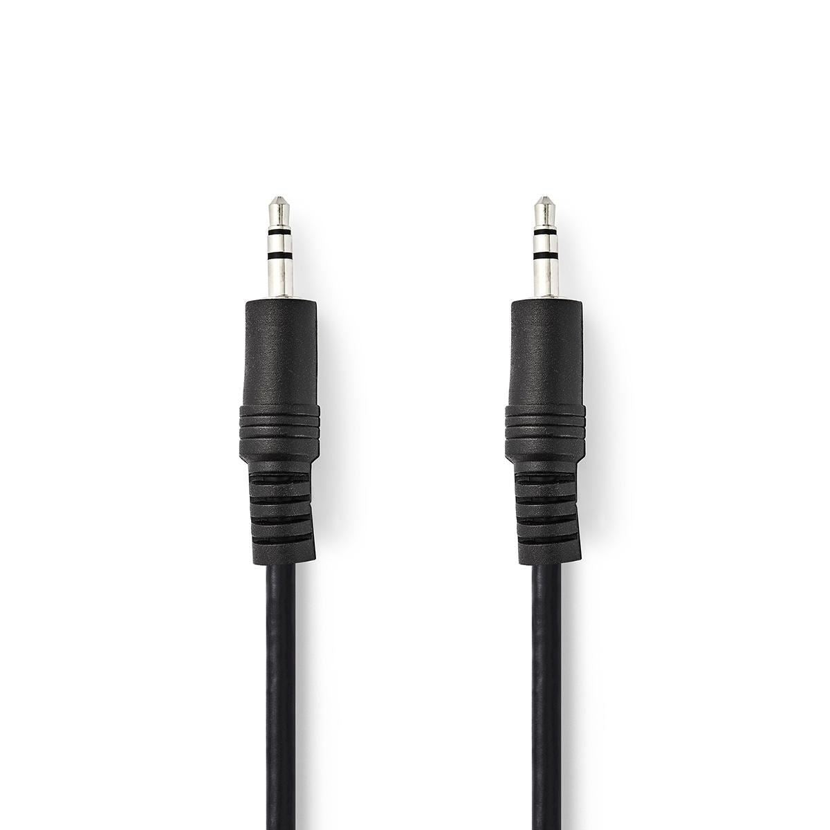 Nedis Stereo Audio Cable 3.5mm Male to 3.5mm Male 1.5m Black CAGT22000BK15