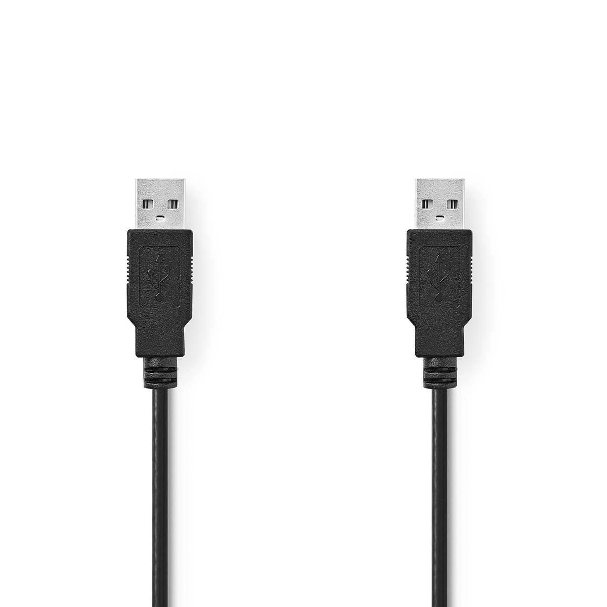 Nedis USB 2.0 CableA Male -A Male 3m Black CCGT60000BK30