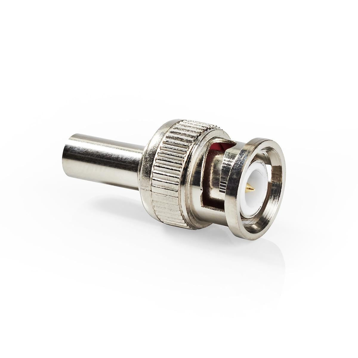 Nedis BNC Connector Male For 6mm Coaxial Cables 25 pieces Metal CVVC01905ME