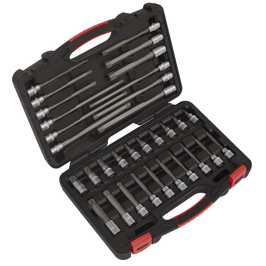 Sealey TRX-Star* Socket Bit Set 32pc 3/8"Sq Drive - Platinum Series AK89001