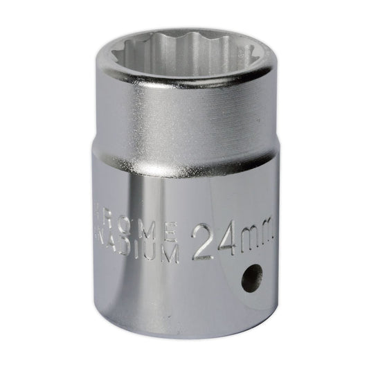 Sealey WallDrive Socket 24mm 3/4"Sq Drive S34/24