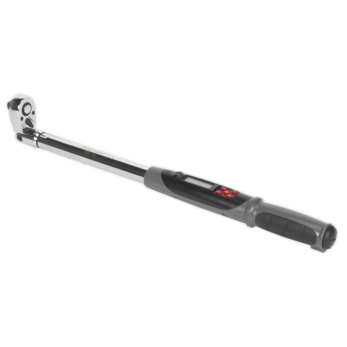 Sealey Angle Torque Wrench Flexi-Head Digital 1/2"Sq Drive 20-200Nm STW309