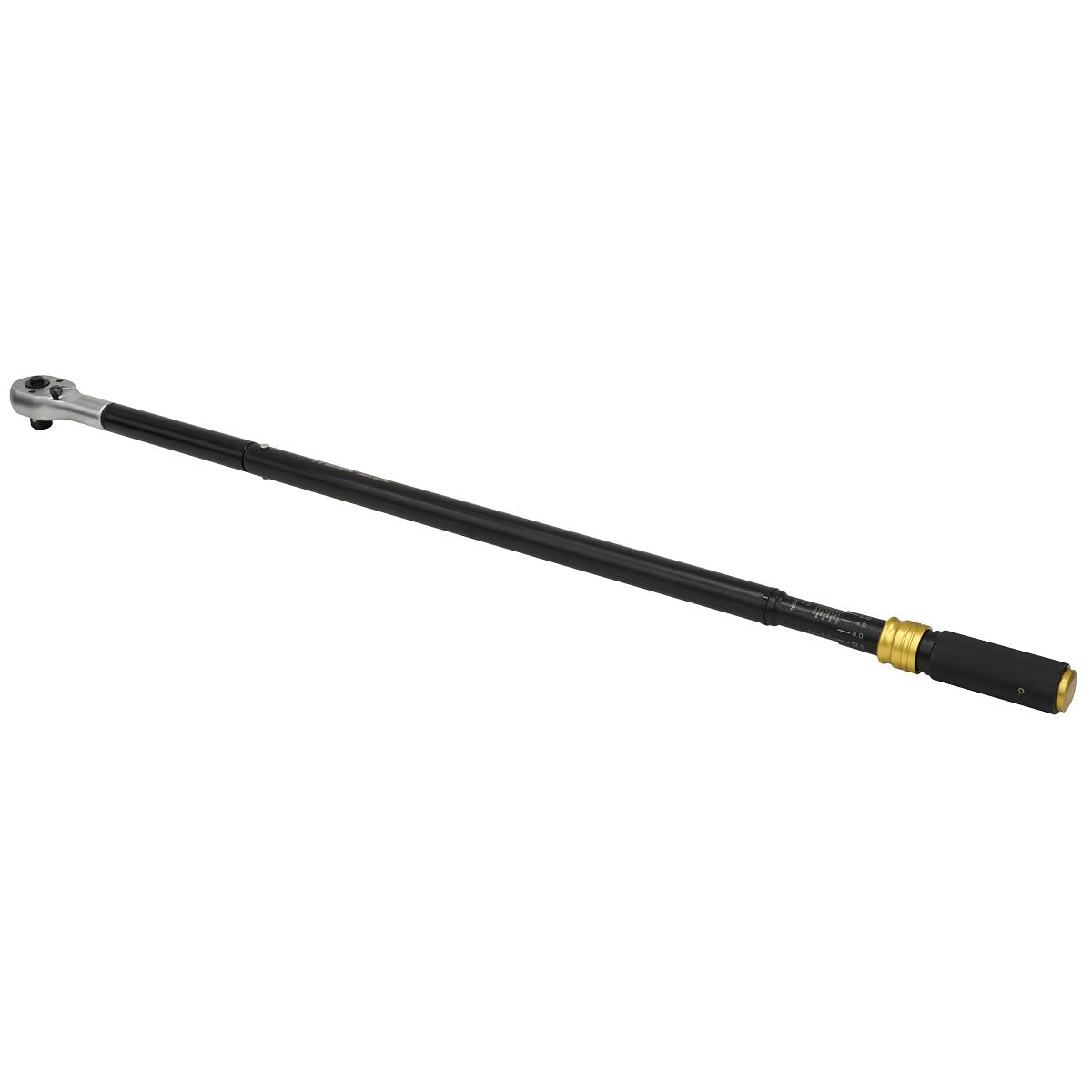 Sealey Black Torque Wrench Micrometer 3/4"Sq Drive Calibrated 160-800Nm STW907B