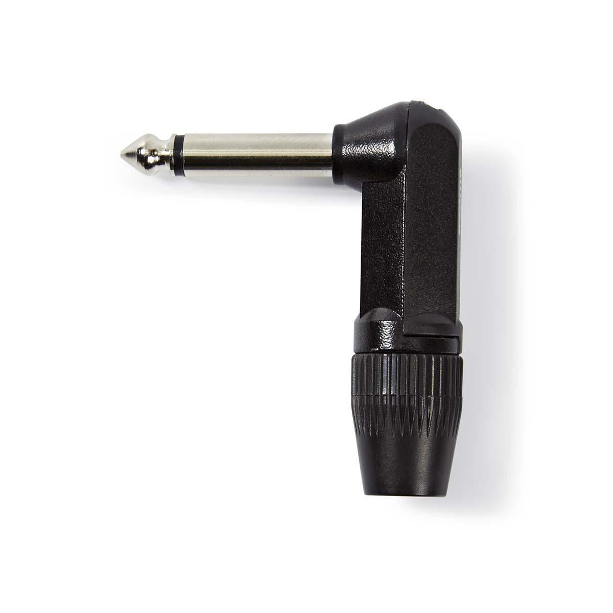 Nedis Audio Connector Mono 6.35mm Male Angled Black COTP23902BK