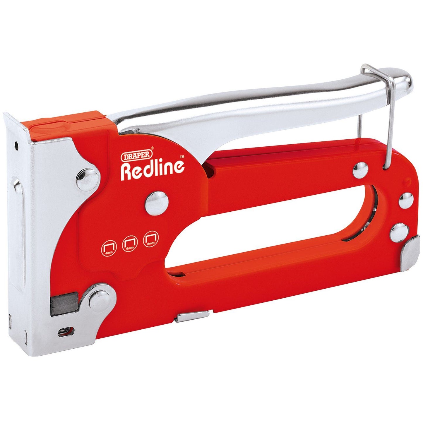 Robust Red Metal Body Staple Gun Ideal for DIY & Crafts Draper (68700)