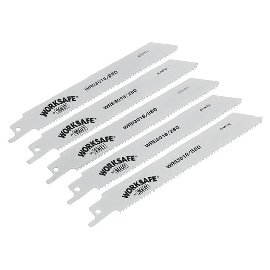 Sealey Reciprocating Saw Blade 280mm 10tpi - Pack of 5 WRS3018/280