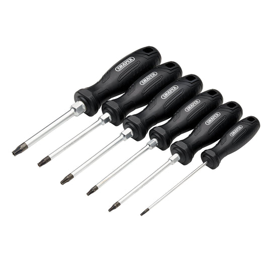 Draper TX-STAR Tamperproof Hard Grip Screwdriver Set (6 Piece)