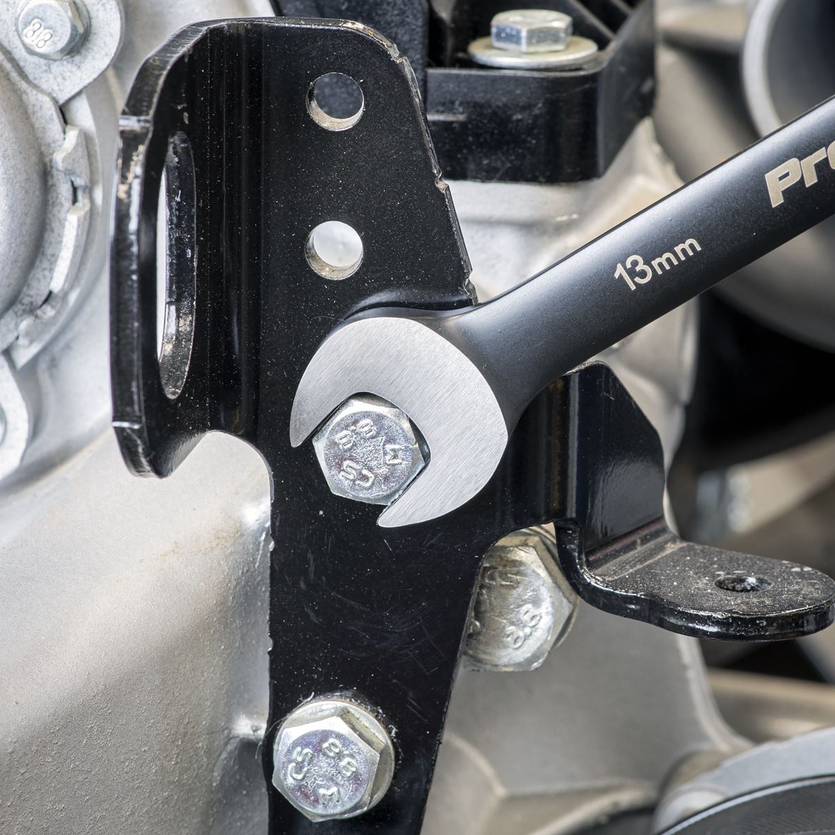 Sealey Premier Black Combination Ratchet Spanner Set 12pc AK63940B